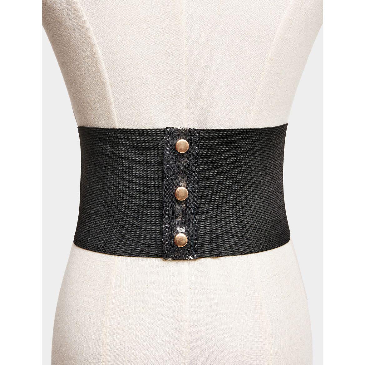 Styli Floral Lace Detail Tie Corset-women-clothingaccessories-belts-image-3