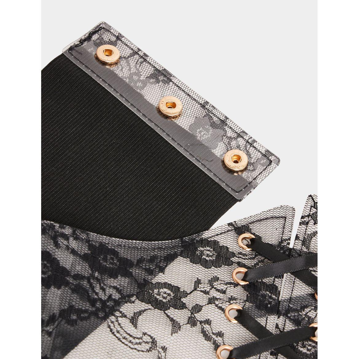 Styli Floral Lace Detail Tie Corset-women-clothingaccessories-belts-image-5