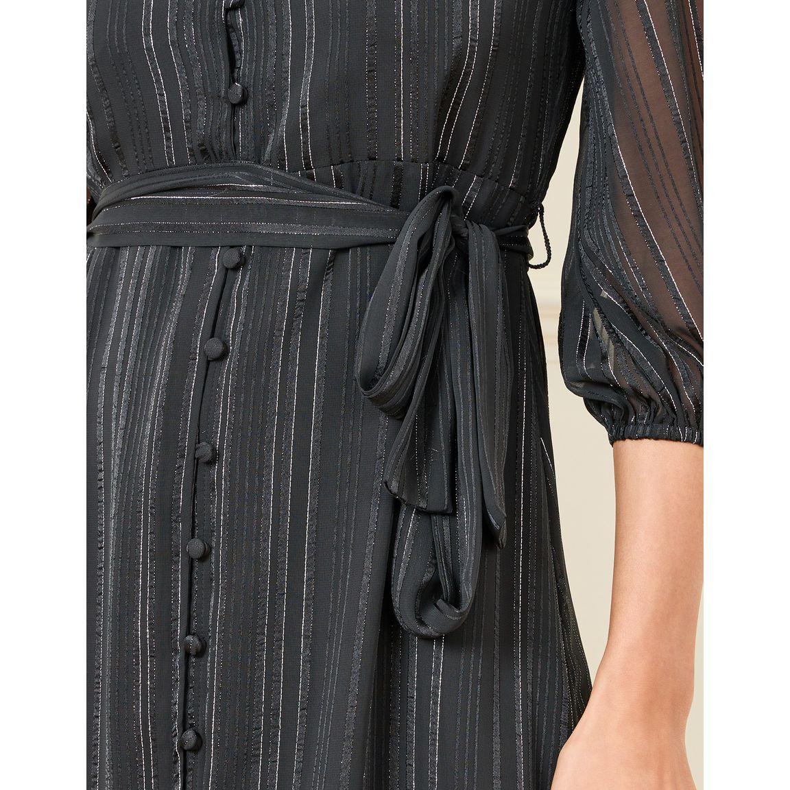 فستان طويل بياقة عالية وكشكش-women-clothing-dresses-image-3