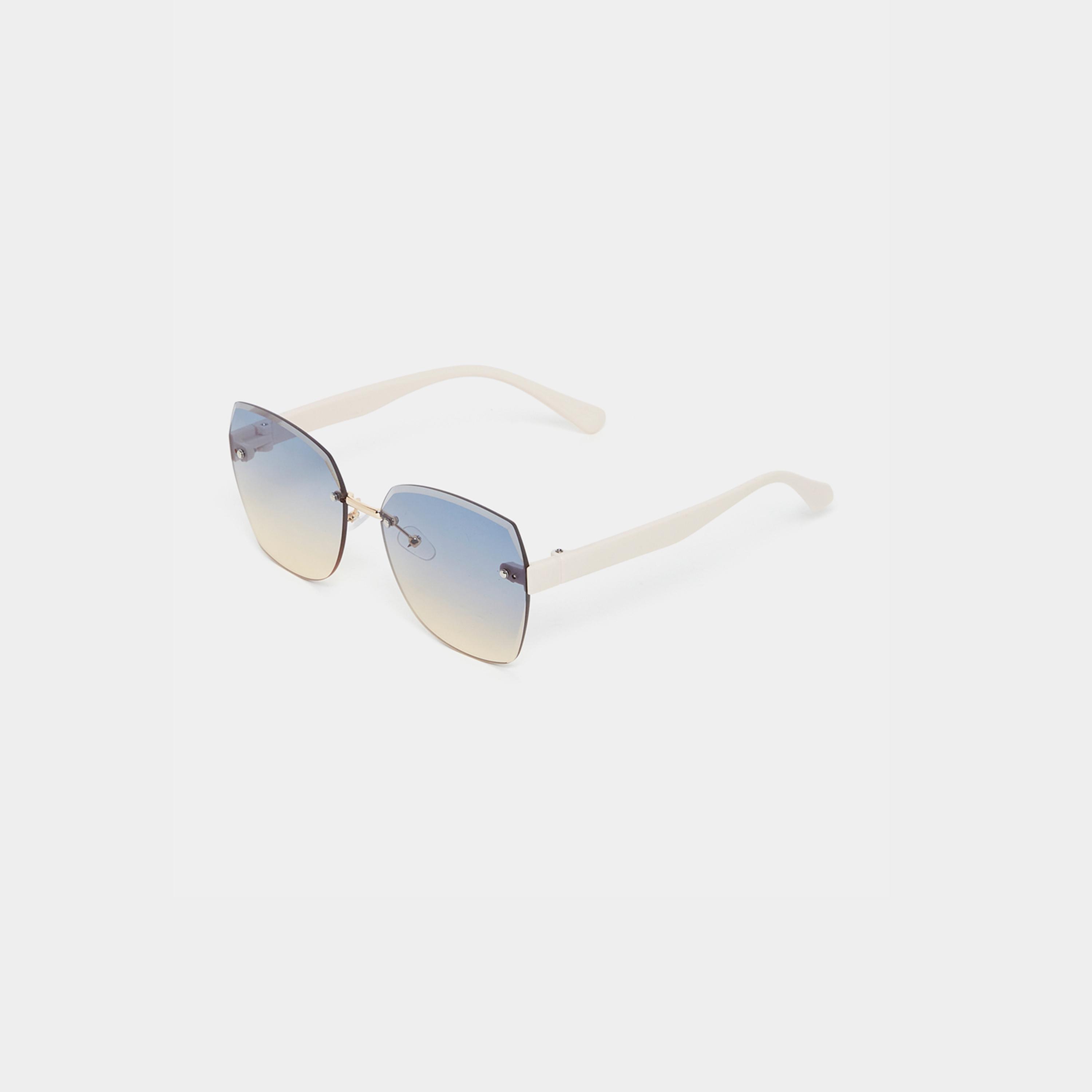 ستايلي - نظارة شمسية هاكساجون بدون إطار مع وسادة أنف-women-sunglasses-image-1