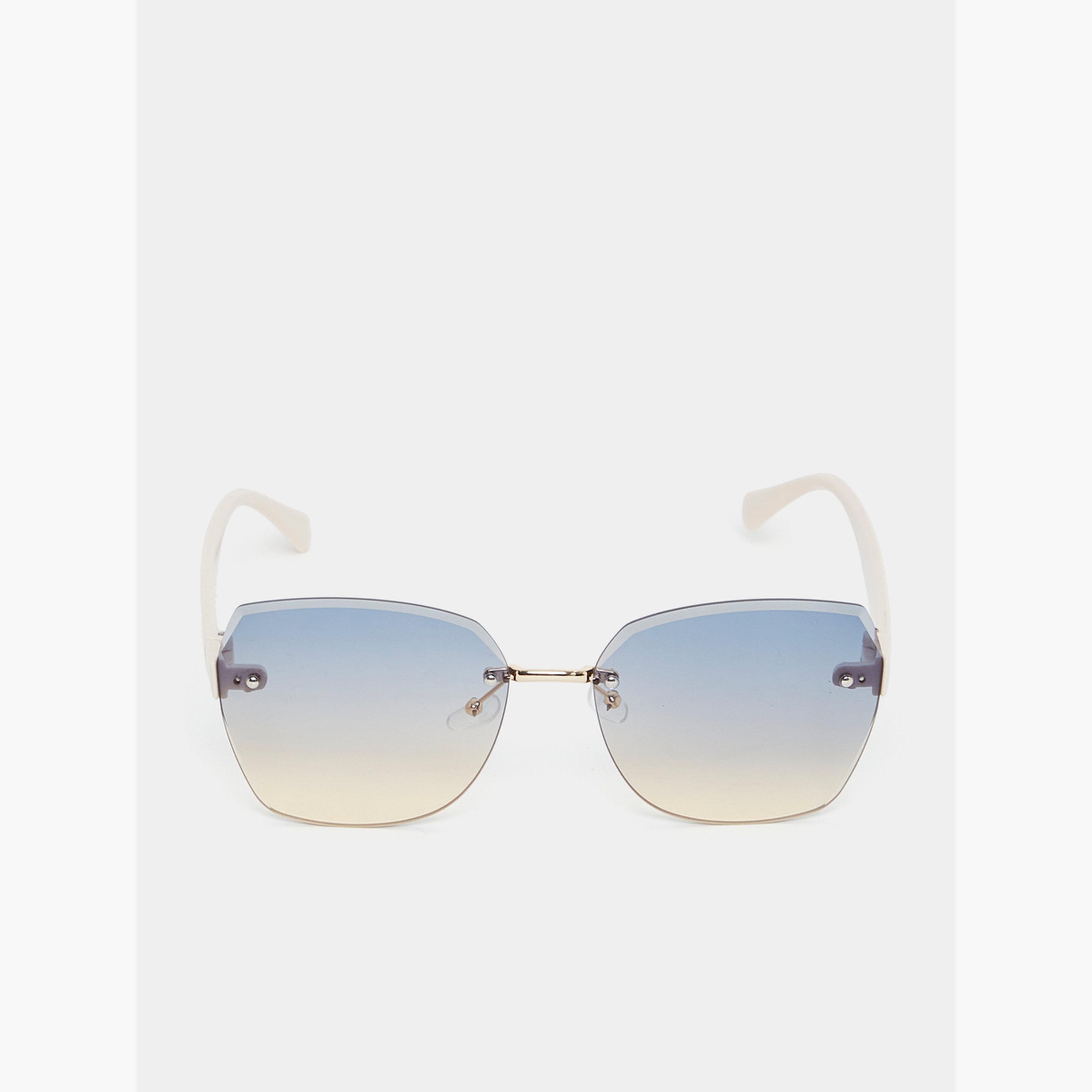 Styli Haxagon Rimless Sunglasses with Nose Pad-women-sunglasses-image-3