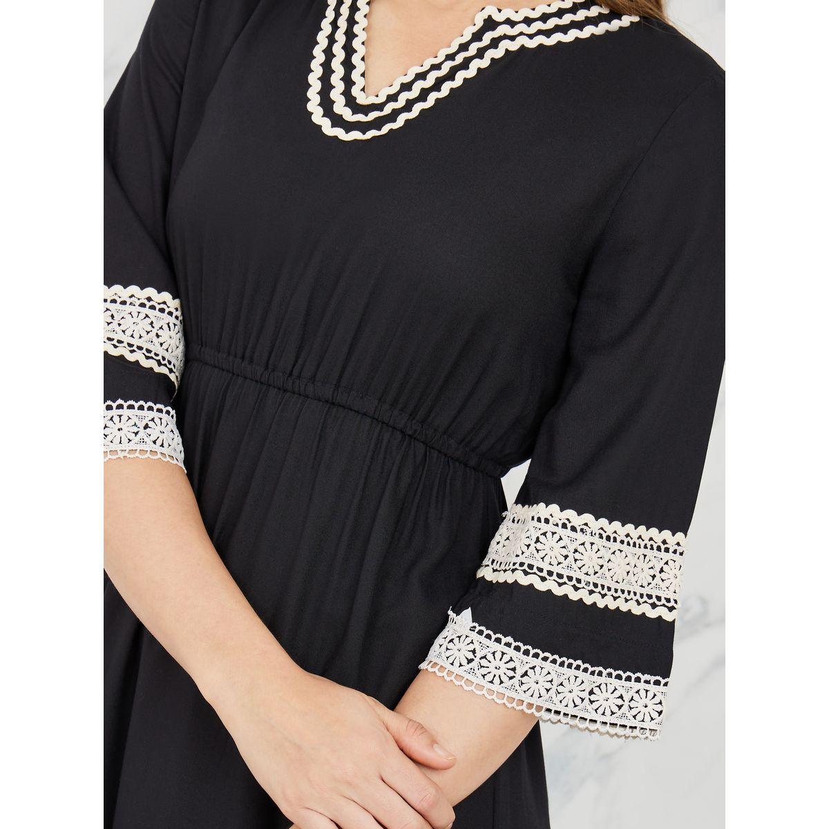 Styli Embroidered Lace Detail A-Line Maxi Dress-women-clothing-dresses-image-3