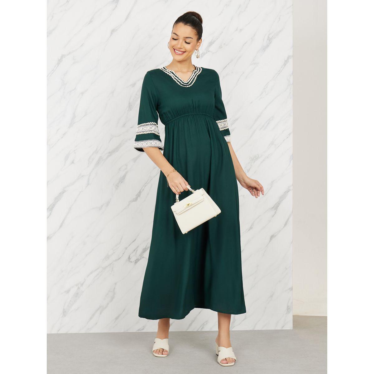 فستان طويل بتفاصيل مُطرّزة بدانتيل-women-clothing-dresses-image-1