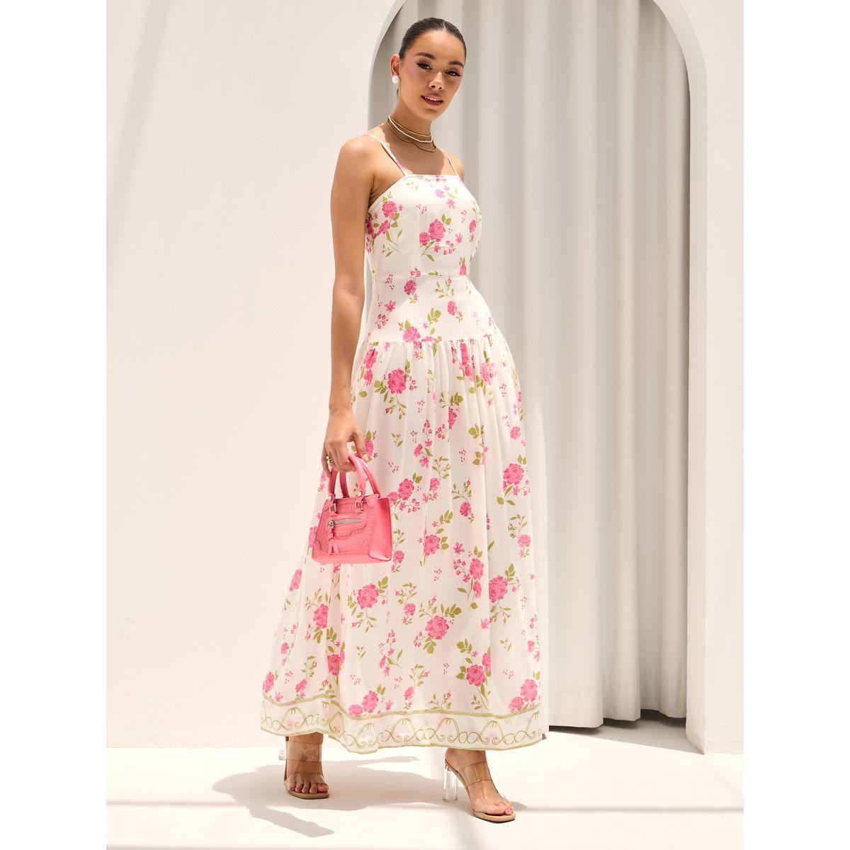 Styli Floral Print Strappy Tiered Maxi Dress-women-clothing-dresses-image-2