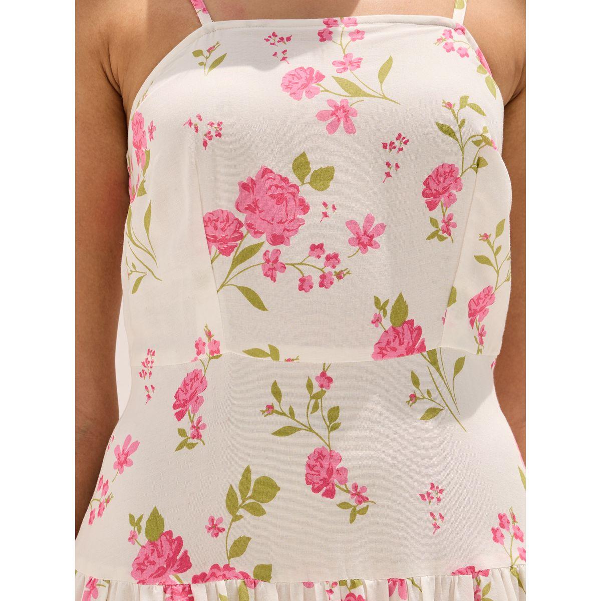 Styli Floral Print Strappy Tiered Maxi Dress-women-clothing-dresses-image-4