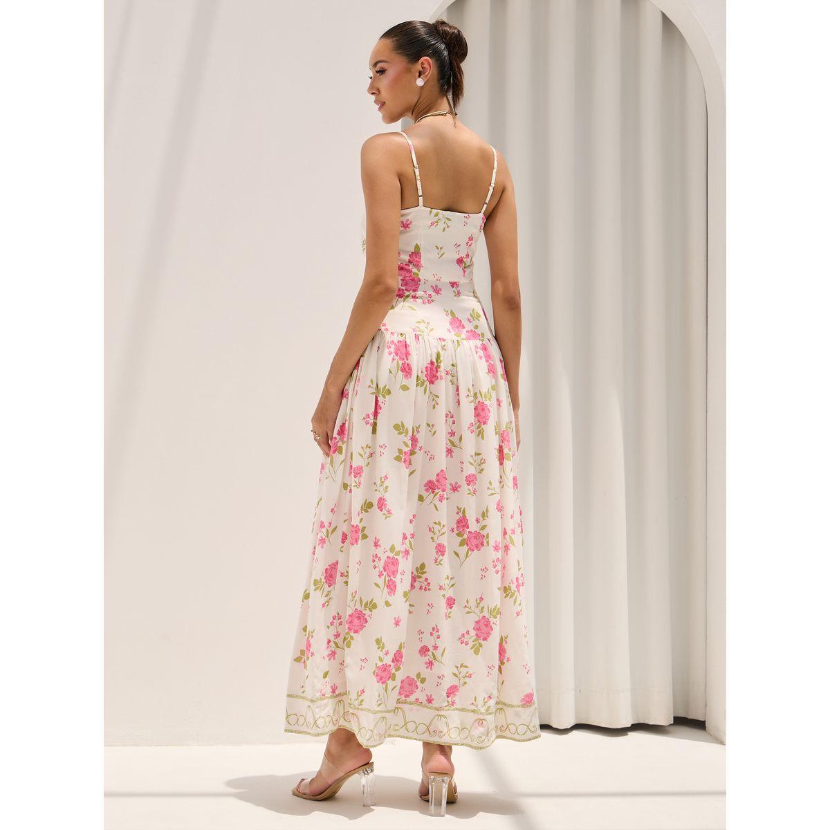 Styli Floral Print Strappy Tiered Maxi Dress-women-clothing-dresses-image-5