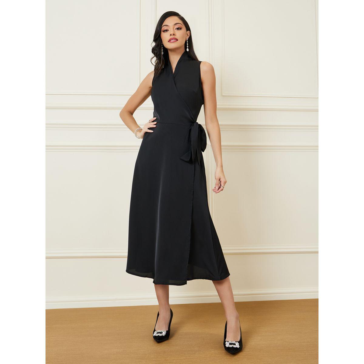 Styli Sleeveless Wrap Around Midi Dress-women-clothing-dresses-image-1
