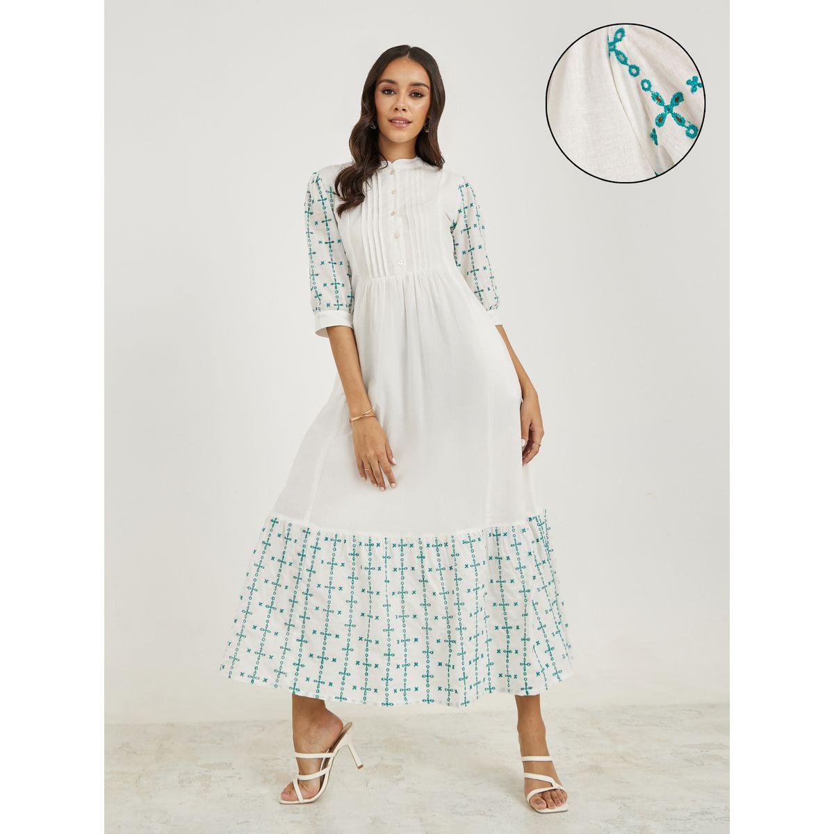 فستان طويل بتفاصيل مُطرّزة-women-clothing-dresses-image-1