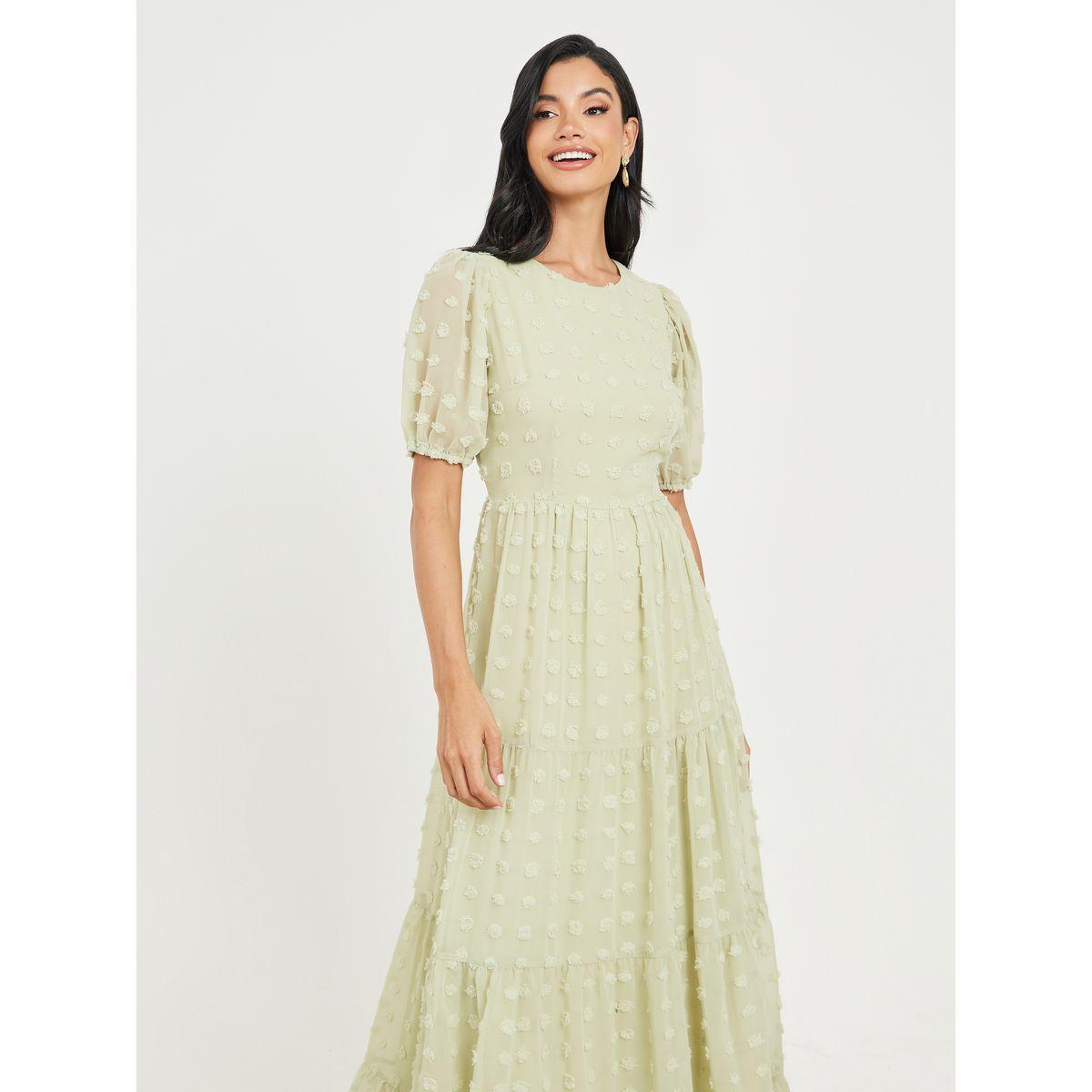 Styli Swiss Dobby Tiered Maxi Dress-women-clothing-dresses-image-2