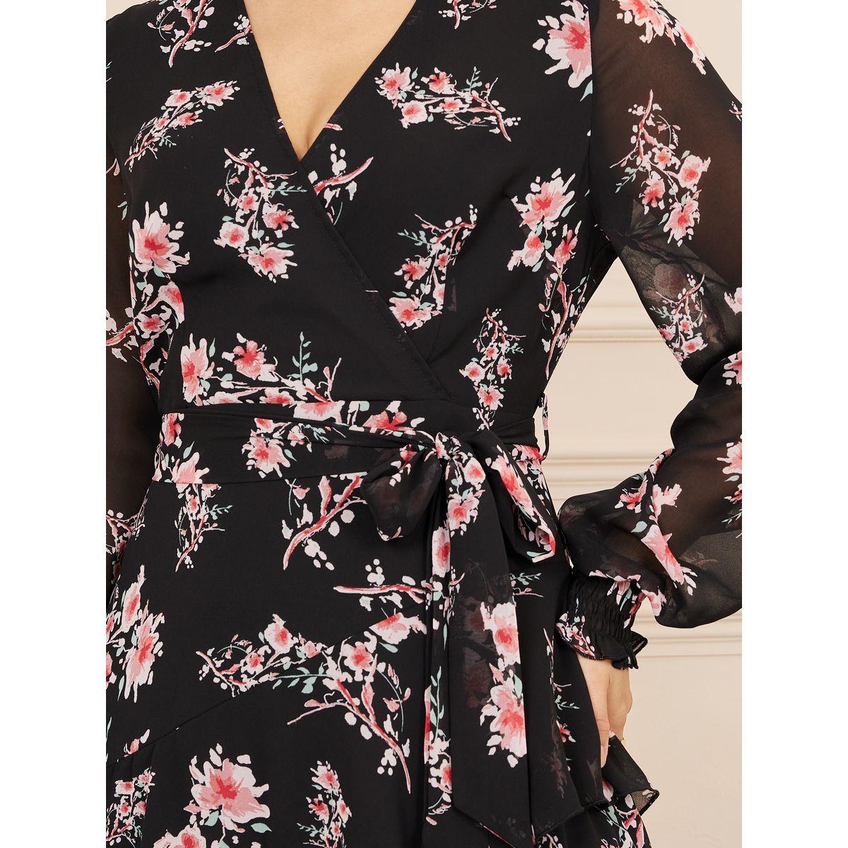 فستان ميدي مطبع بزهور مع أربطة-women-clothing-dresses-image-3