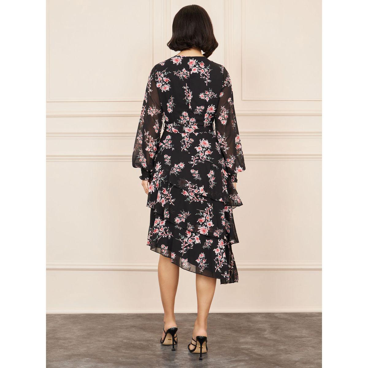 فستان ميدي مطبع بزهور مع أربطة-women-clothing-dresses-image-4