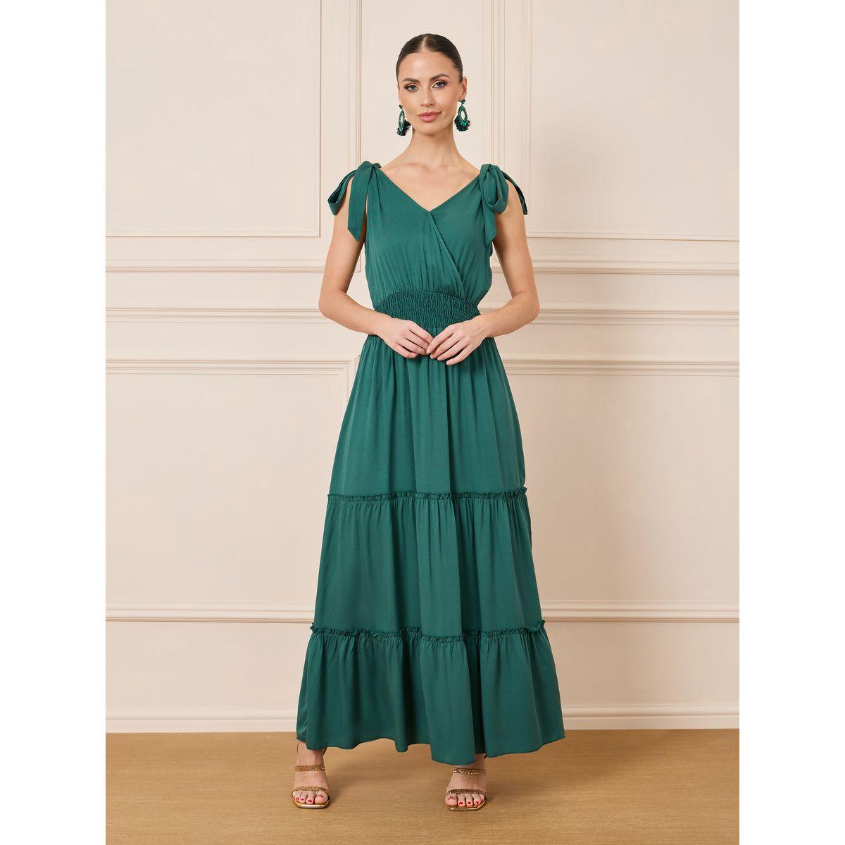 أكمام خصر بأكمام أنيقة وأكمام ماكسي متدرجة.-women-clothing-dresses-image-1