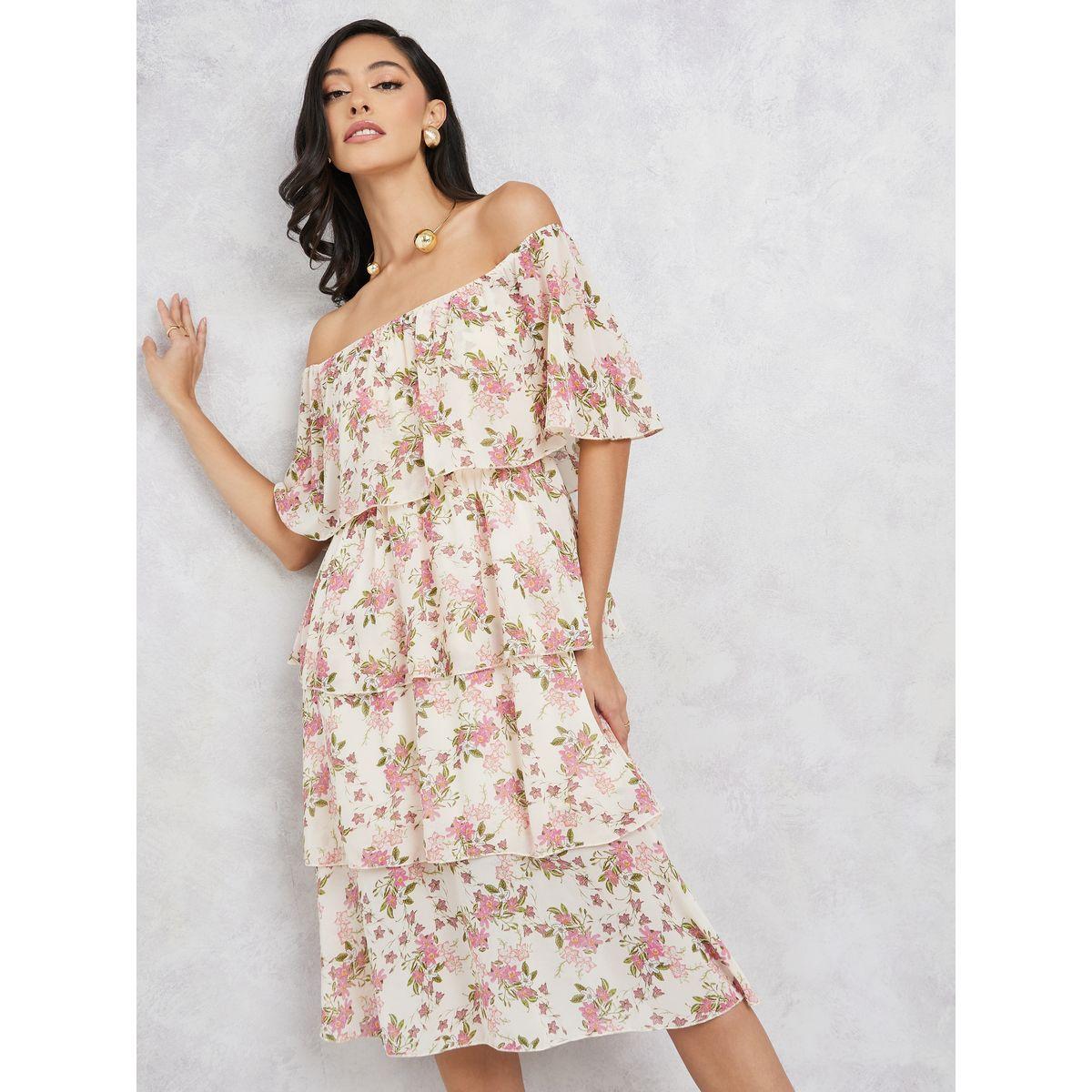 فستان بطول الركبة واكتاف مكشوفة-women-clothing-dresses-image-1