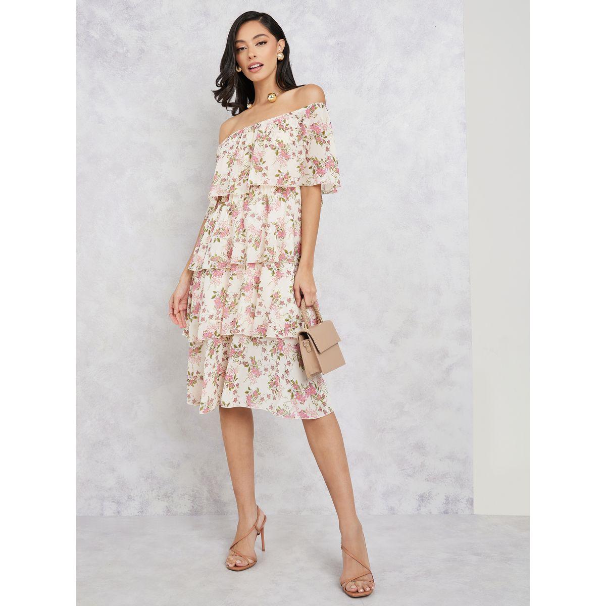 فستان بطول الركبة واكتاف مكشوفة-women-clothing-dresses-image-2