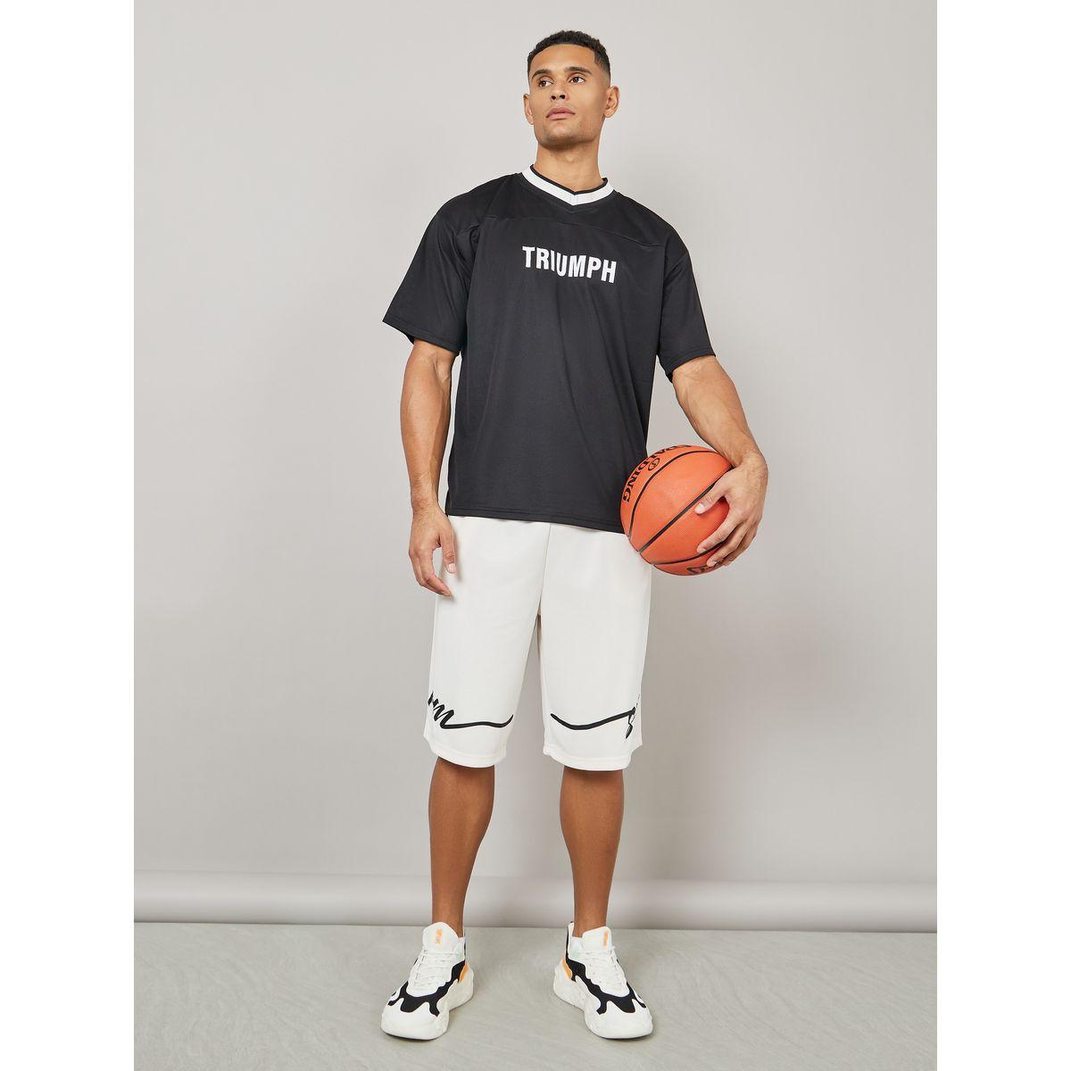 Styli Active Placement Print Shorts with Contrast Drawstring-men-clothing-sportswearandactivewear-bottoms-image-5