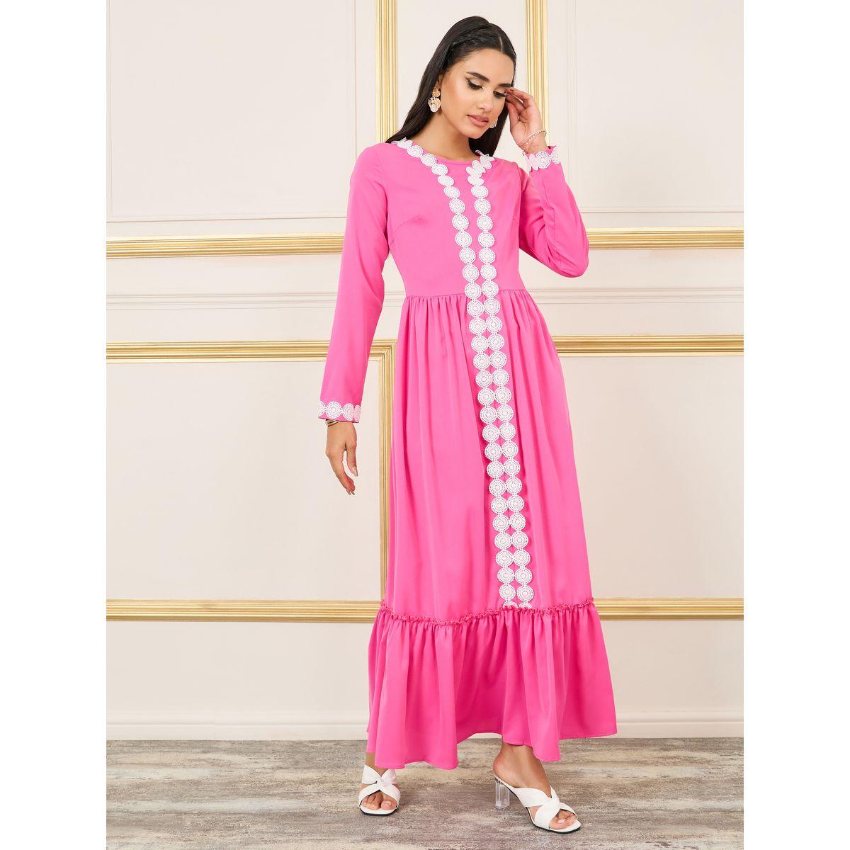 Styli Embroidered Detail Tiered Maxi Dress-women-clothing-dresses-image-1