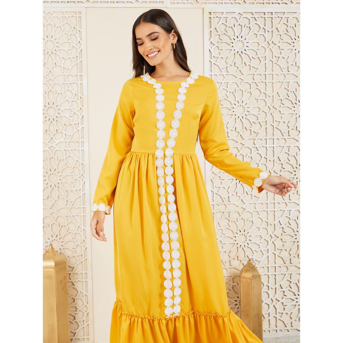 Styli Embroidered Ruffle Hem A-Line Maxi Dress-women-clothing-dresses-image-2