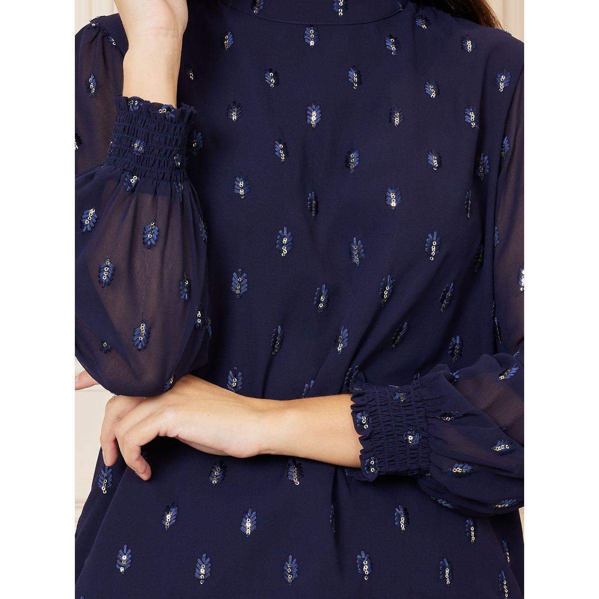 Styli Embroidered Sequin Detail High Neck Blouse-women-clothing-shirtsandblouses-blouses-image-4