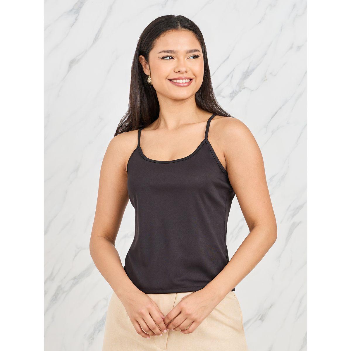 بلوزة بتفاصيل كشكش مع كامي-women-clothing-tshirts-image-3