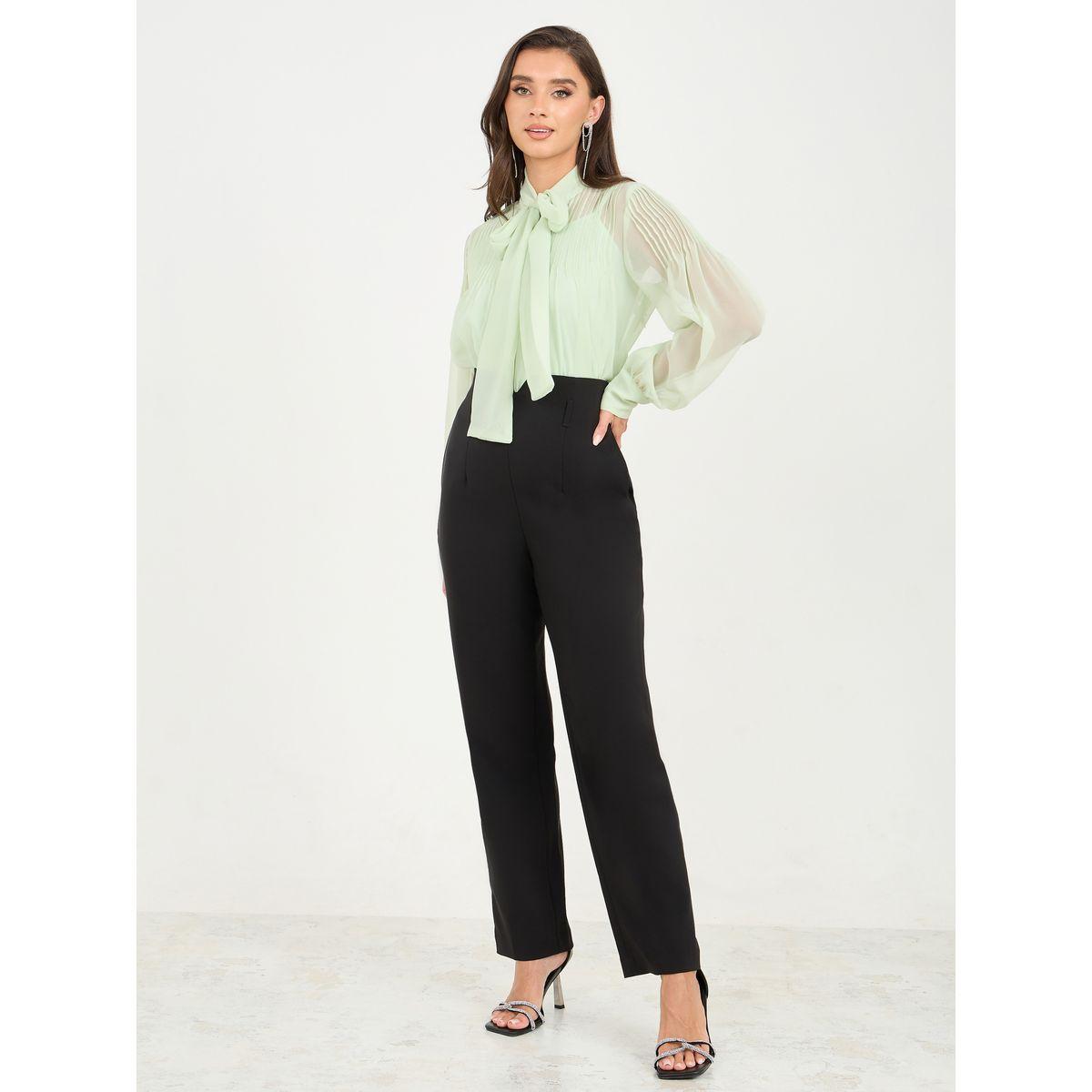 بلوزة بقصة عادية وياقة بأربطة-women-clothing-shirtsandblouses-blouses-image-3