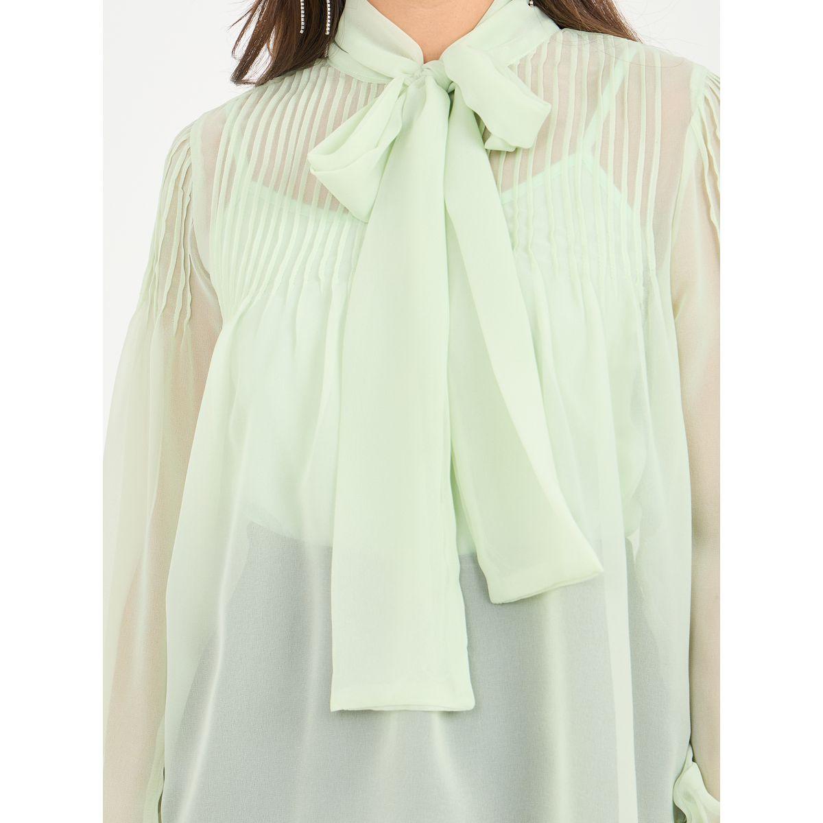 بلوزة بقصة عادية وياقة بأربطة-women-clothing-shirtsandblouses-blouses-image-4