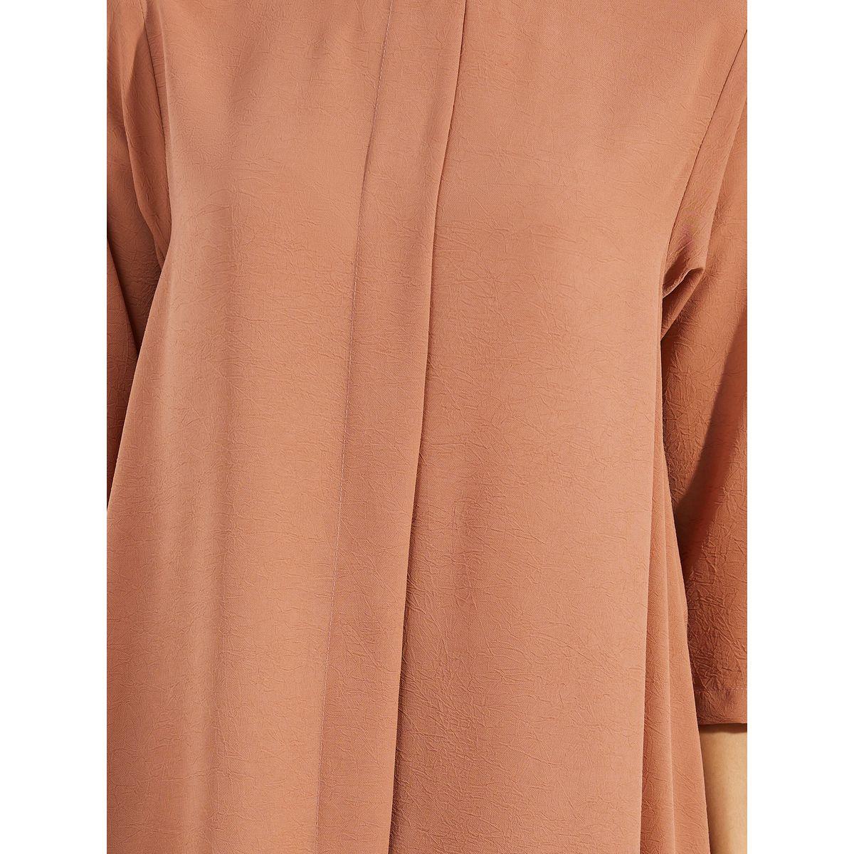 Styli Front Pleat 3/4 Sleeves Regular Fit Tunic-women-clothing-shirtsandblouses-blouses-image-3
