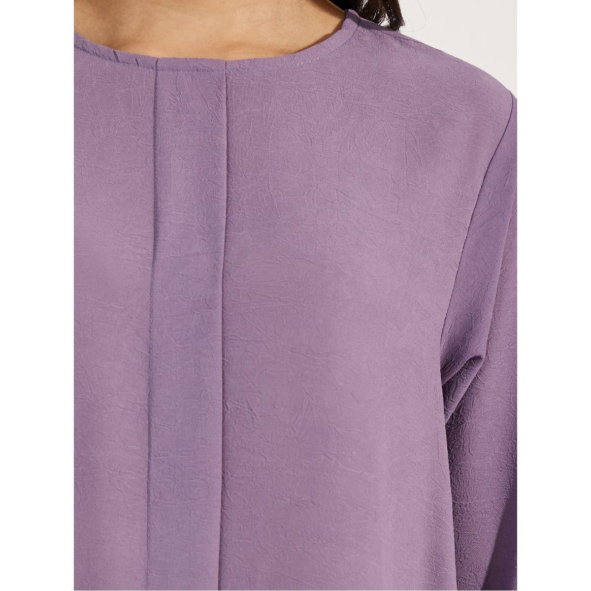 بلوزة تونيك بقصة عادية مع اكمام 3/4-women-clothing-shirtsandblouses-blouses-image-3