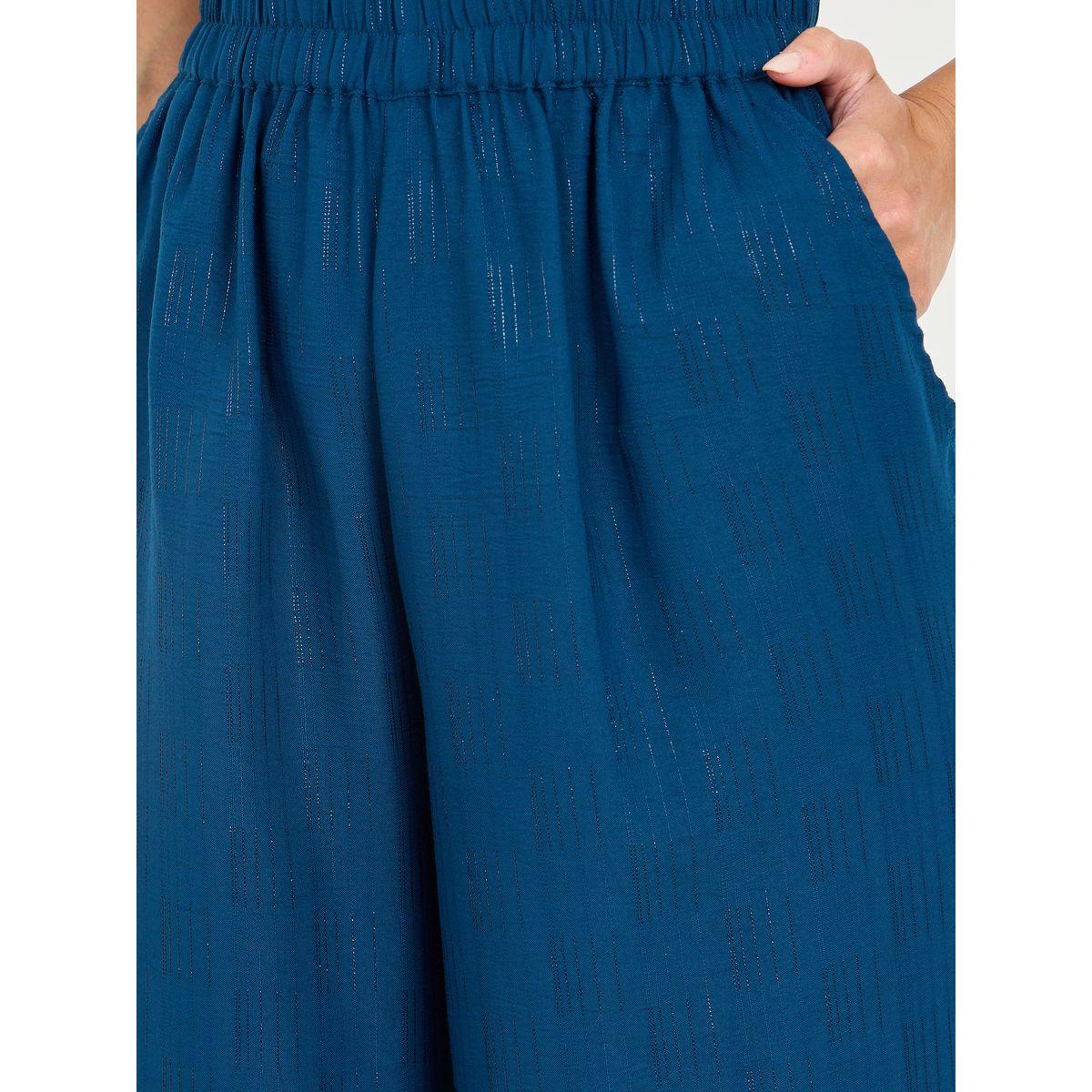 Styli Textured Wide Leg Pants with Pockets-women-clothing-bottoms-trousers-image-3