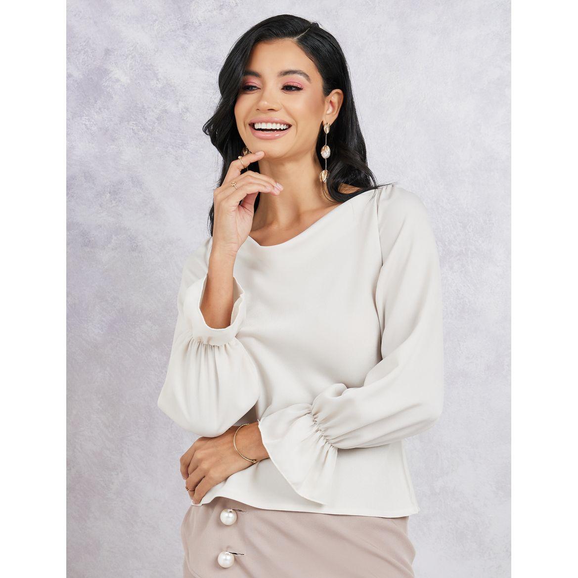 Styli Solid Wide Neck Satin Blouse-women-clothing-shirtsandblouses-blouses-image-2