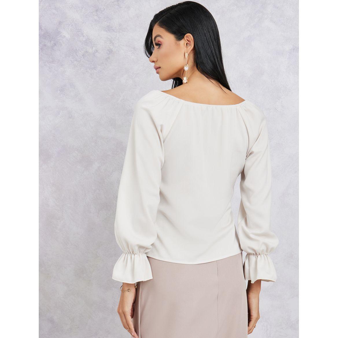 Styli Solid Wide Neck Satin Blouse-women-clothing-shirtsandblouses-blouses-image-5