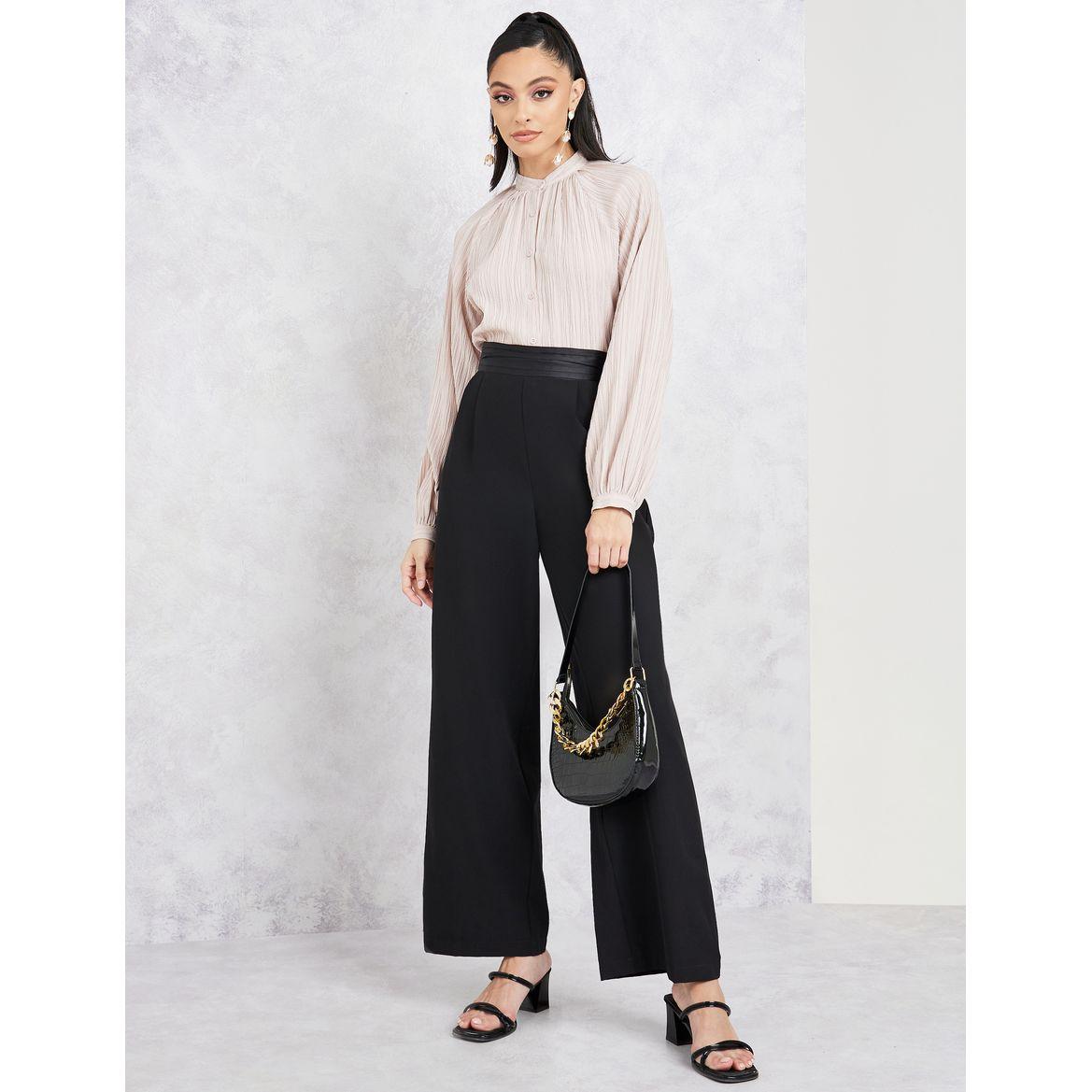 بلوزة بتفاصيل بارزة واكمام طويلة-women-clothing-shirtsandblouses-shirts-image-1