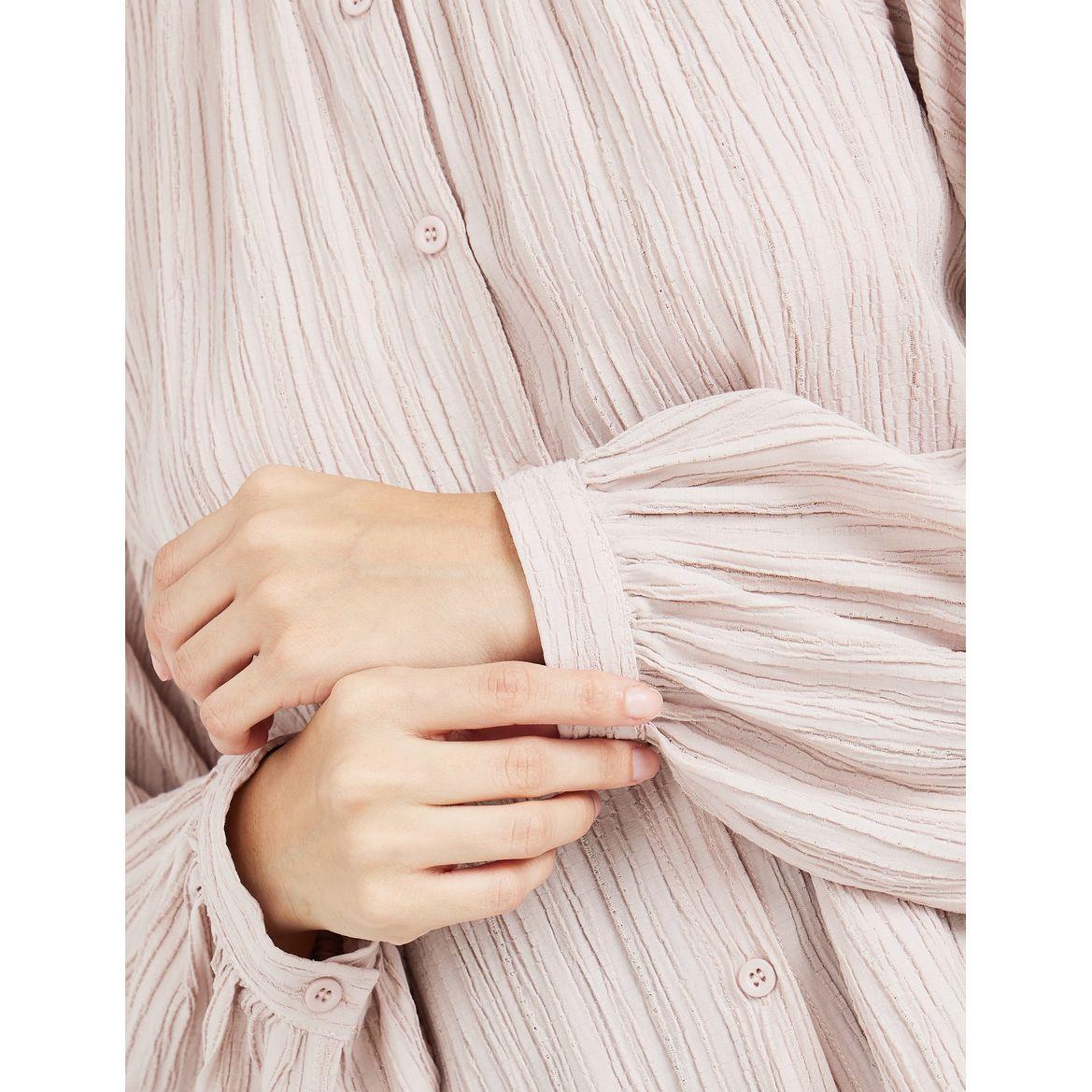 بلوزة بتفاصيل بارزة واكمام طويلة-women-clothing-shirtsandblouses-shirts-image-4