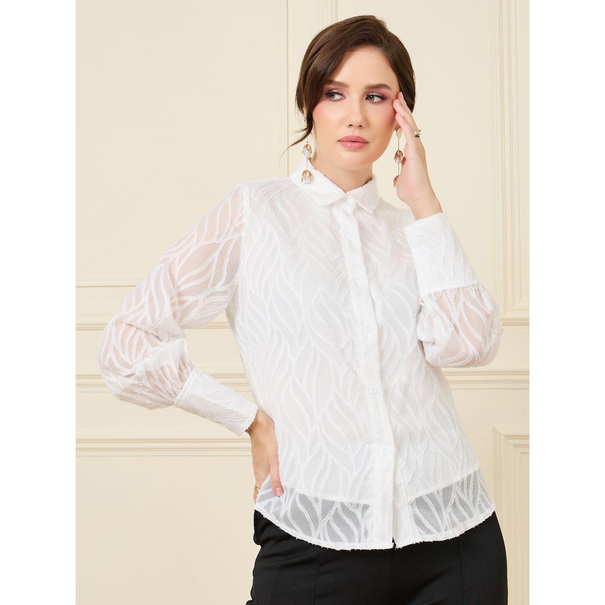 بلوزة جاكار بأكمام طويلة-women-clothing-shirtsandblouses-shirts-image-2