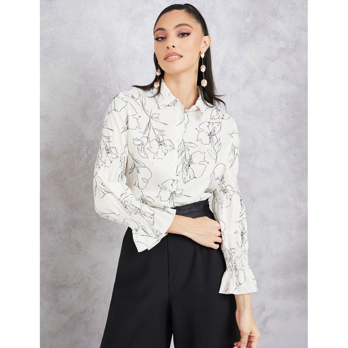 Styli Floral Printed Shirt with Long Sleeves-women-clothing-shirtsandblouses-shirts-image-1