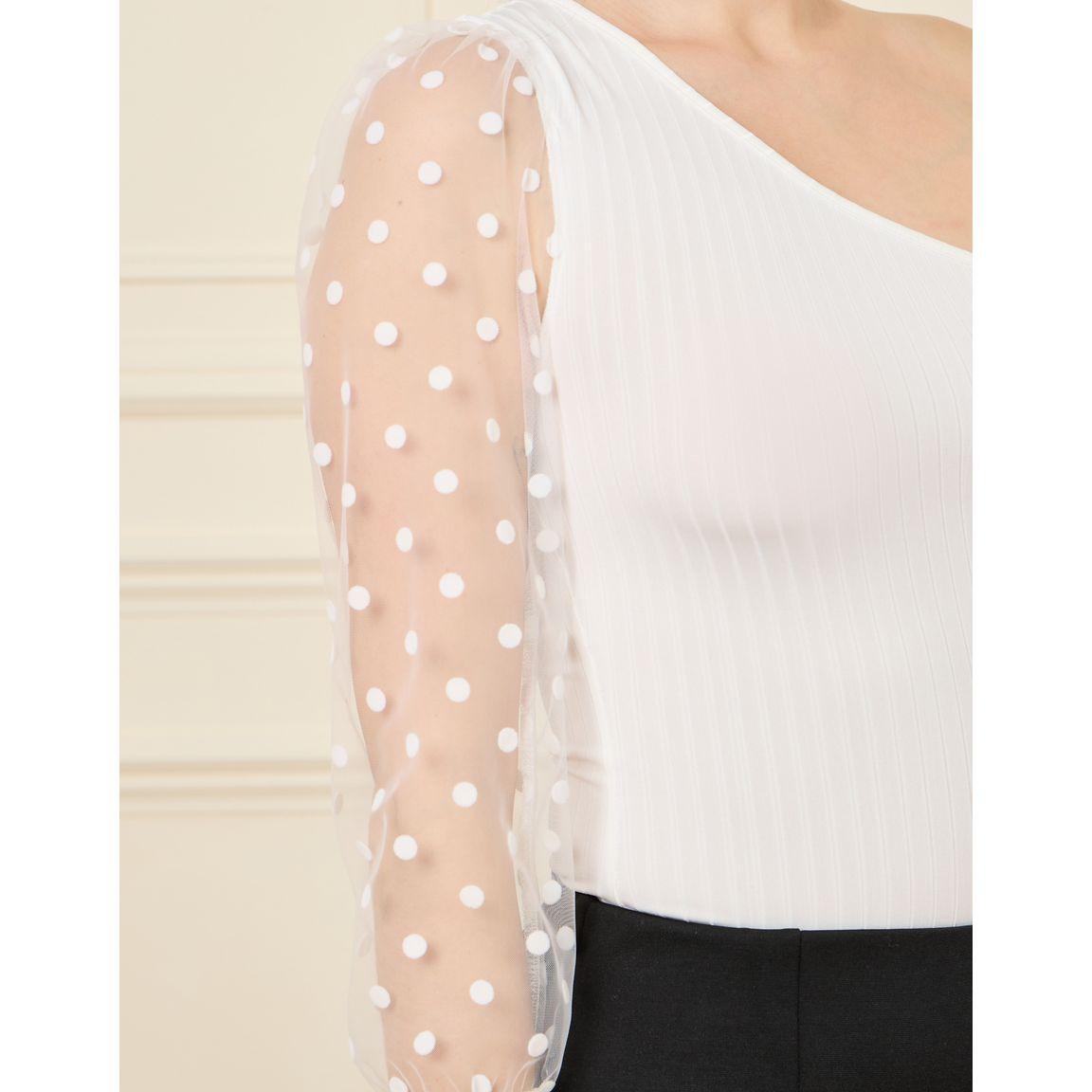 بلوزة بتفاصيل نقاط بولكا-women-clothing-shirtsandblouses-blouses-image-3