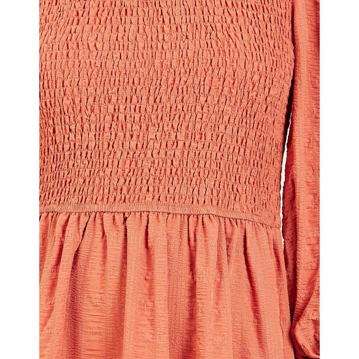 Styli Smocked Detail Cuff Sleeves A-Line Maxi Dress-women-clothing-dresses-image-3