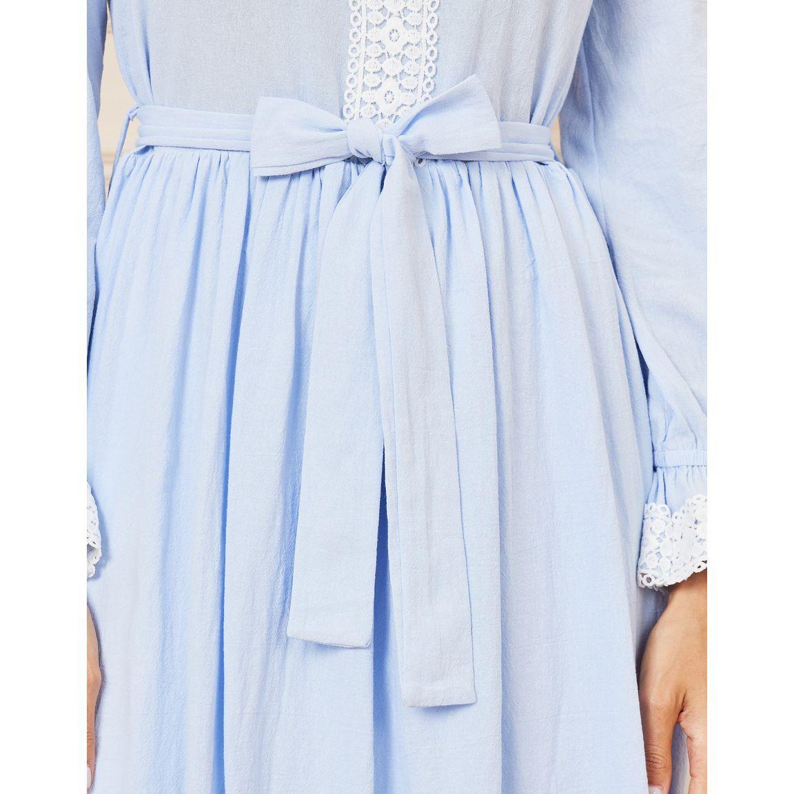 Styli Lace Detail Double Layer A-Line Maxi Dress-women-clothing-dresses-image-3