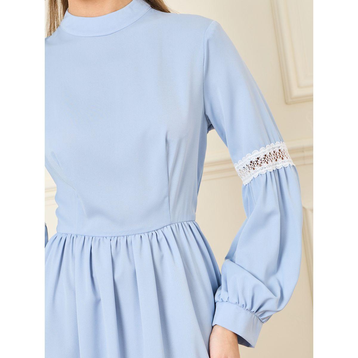 Styli Lace Detail High Neck A-Line Maxi Dress-women-clothing-dresses-image-3