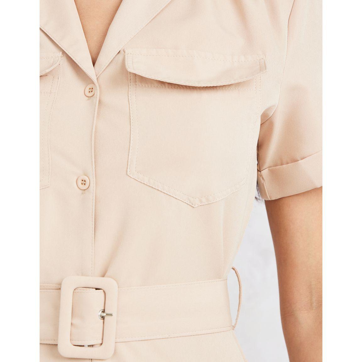 فستان طويل مع ياقة بشق وحزام-women-clothing-dresses-image-3