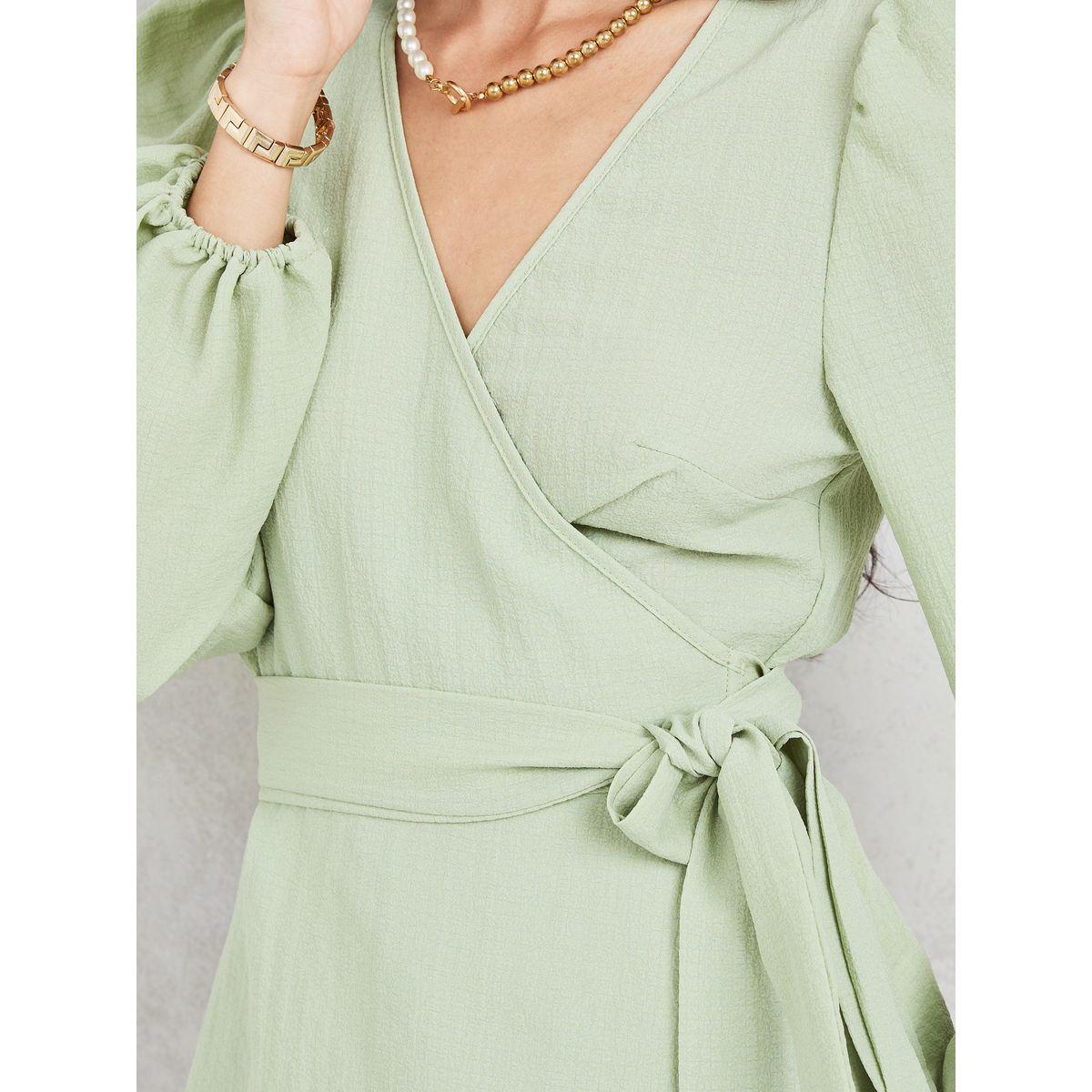 Styli Solid Long Sleeves Wrap Top-women-clothing-shirtsandblouses-blouses-image-3