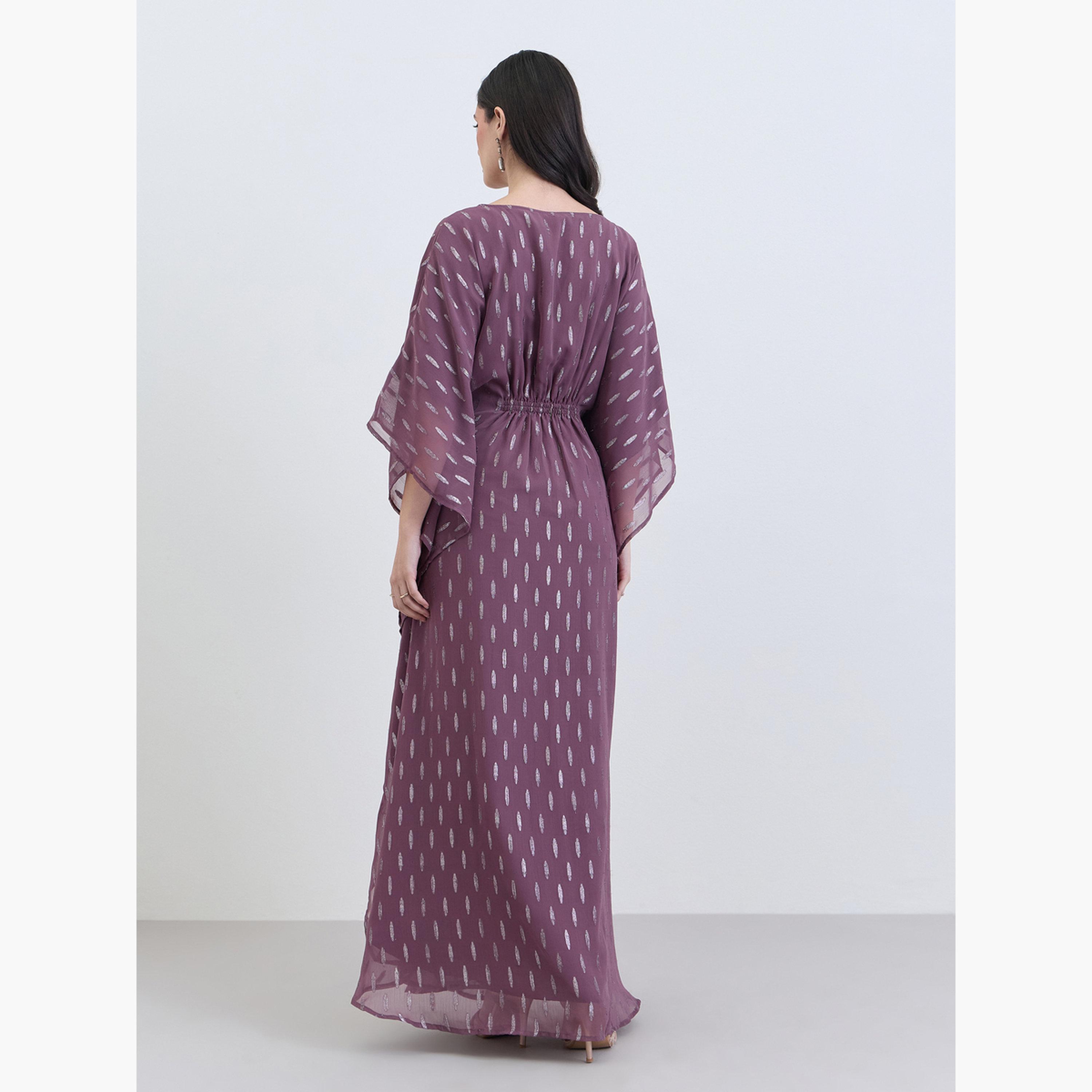 فستان قفطان ماكسي شيفون مزين-women-arabicclothing-kaftan-image-5