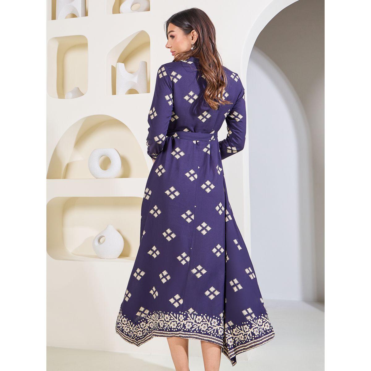 فستان ميدي مع رباط خصر-women-clothing-dresses-image-5