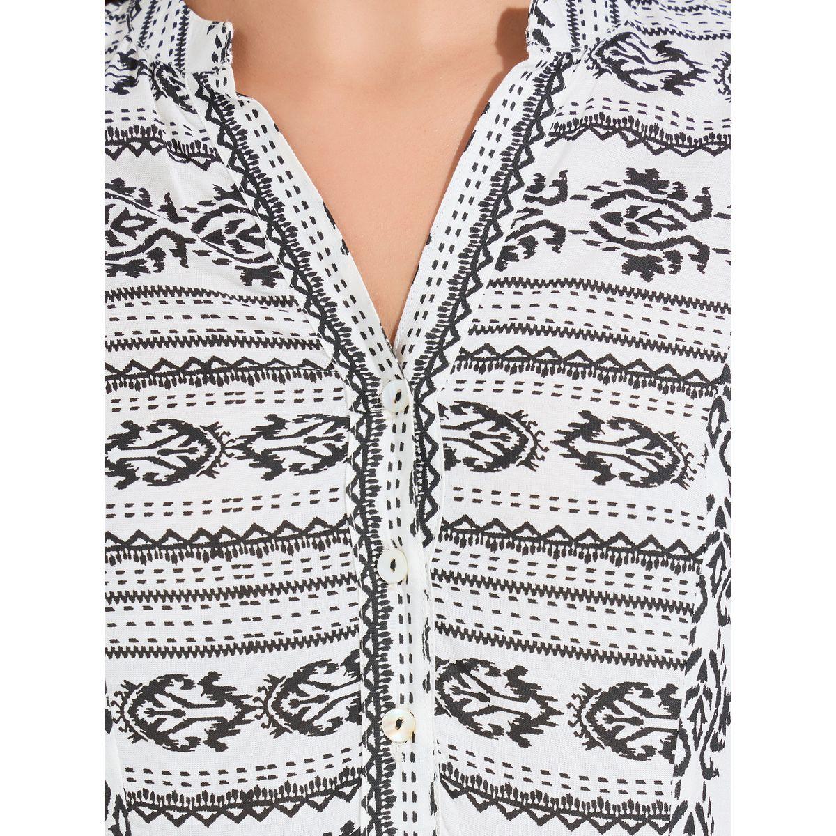 فستان طويل مطبع بالكامل مع اكمام بنمط جرس-women-clothing-dresses-image-5