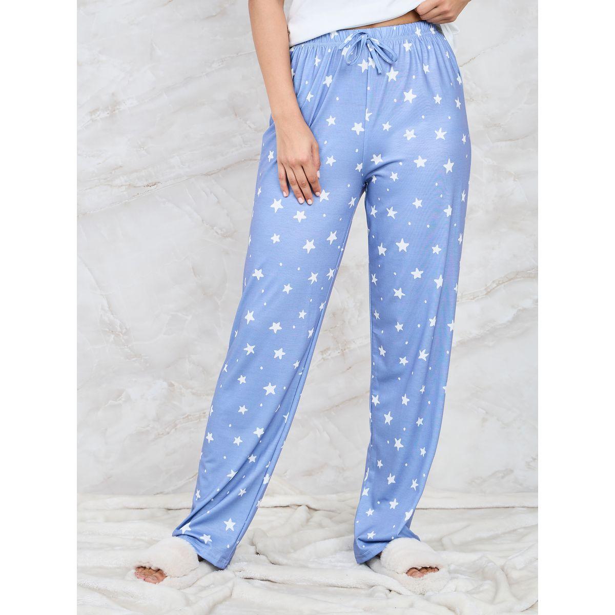 Styli Unwind Ditsy Star Print Pocket T-Shirt & Pyjama Set-women-clothing-nightwear-pyjamas-longsets-image-6