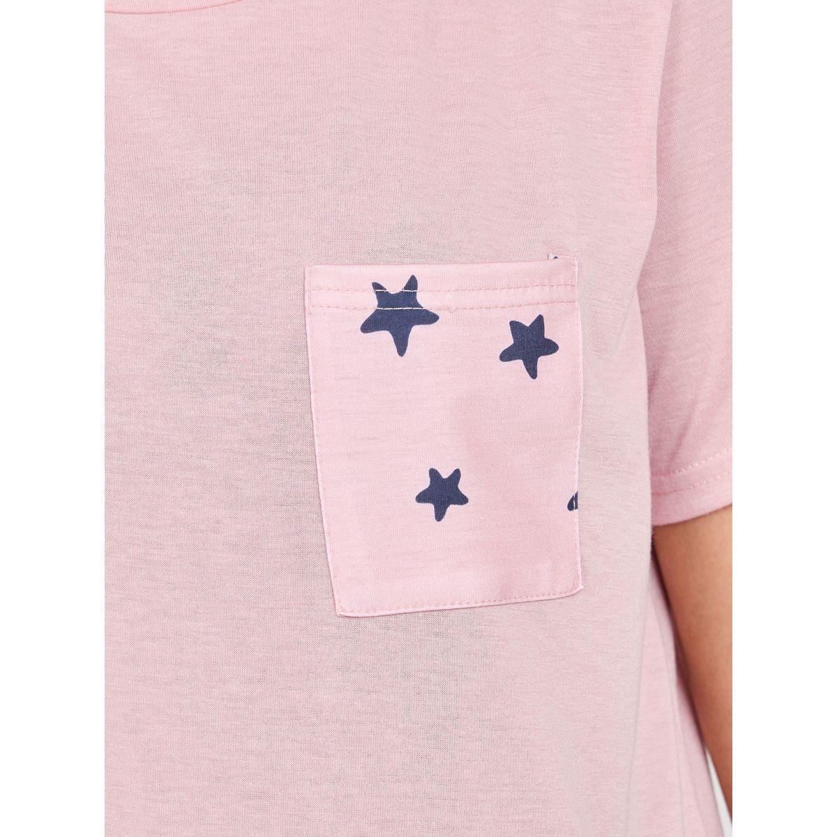 طقم بيجاما من ( تيشيرت + بنطال )-women-clothing-nightwear-pyjamas-longsets-image-3
