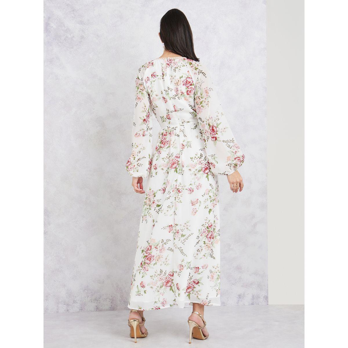 فستان طويل مطبع بطبعة زهور-women-clothing-dresses-image-4