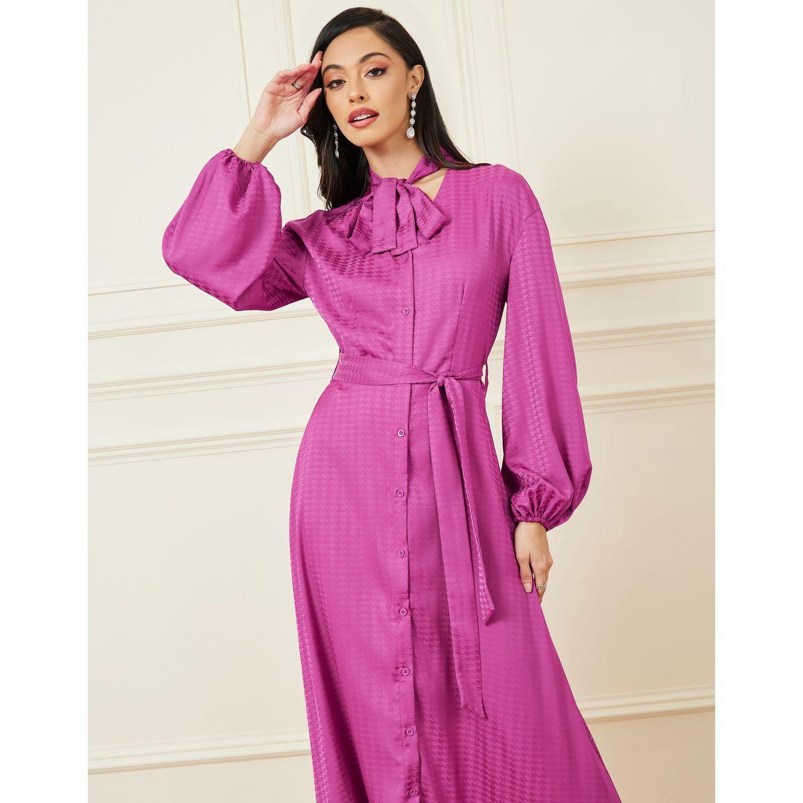فستان طويل بنمط مربعات-women-clothing-dresses-image-2