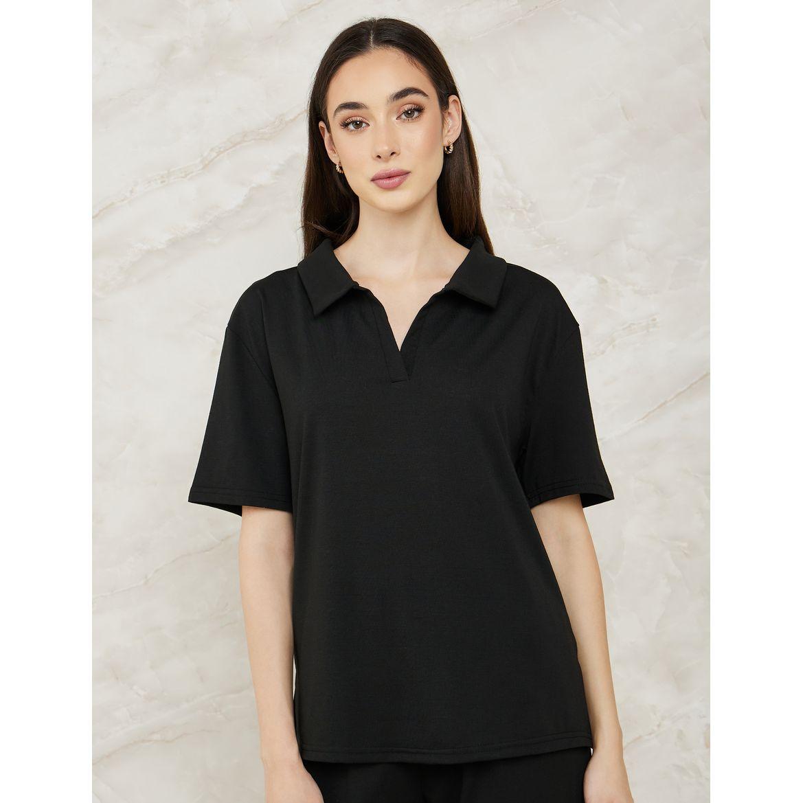 Styli Unwind V Neck Collared Shirt & Cuff Pyjama Set-women-clothing-nightwear-pyjamas-longsets-image-2