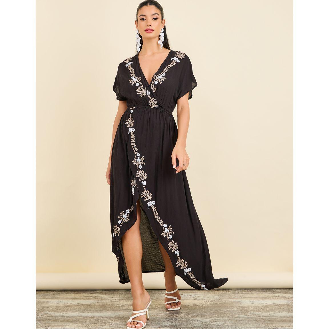 Styli Embroidered Asymmetric Hem A-Line Midi Dress-women-clothing-dresses-image-1