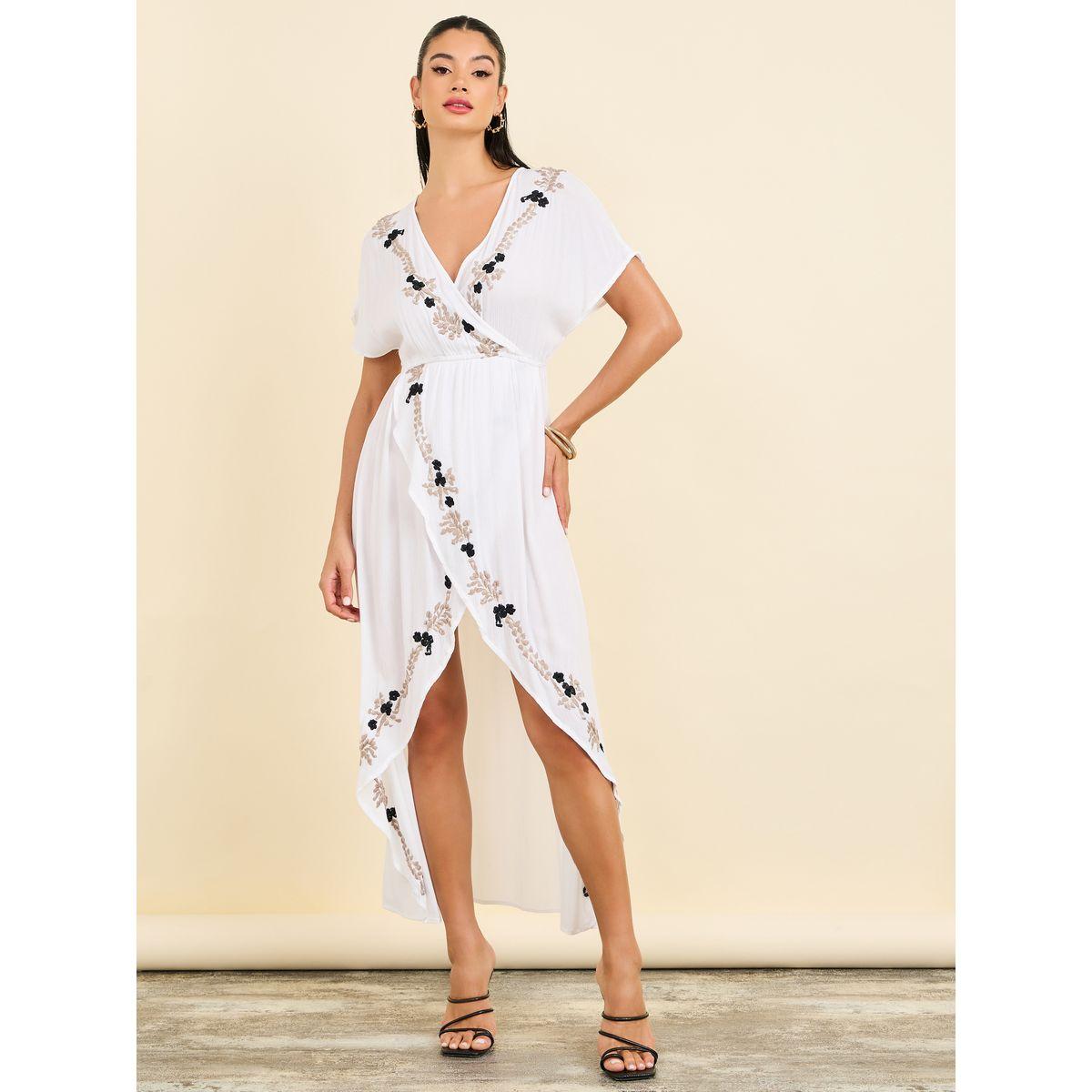 Styli Embroidered Asmmetric Hem Maxi Dress-women-clothing-dresses-image-1